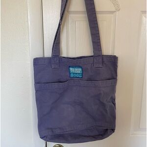 Faded Grape Big Bud Press Tote Bag
